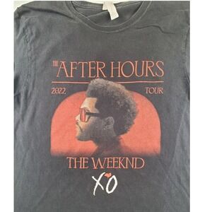 Player Tees The Weeknd After Hours Til Dawn Tour 2022 T-Shirt Mens Large Black